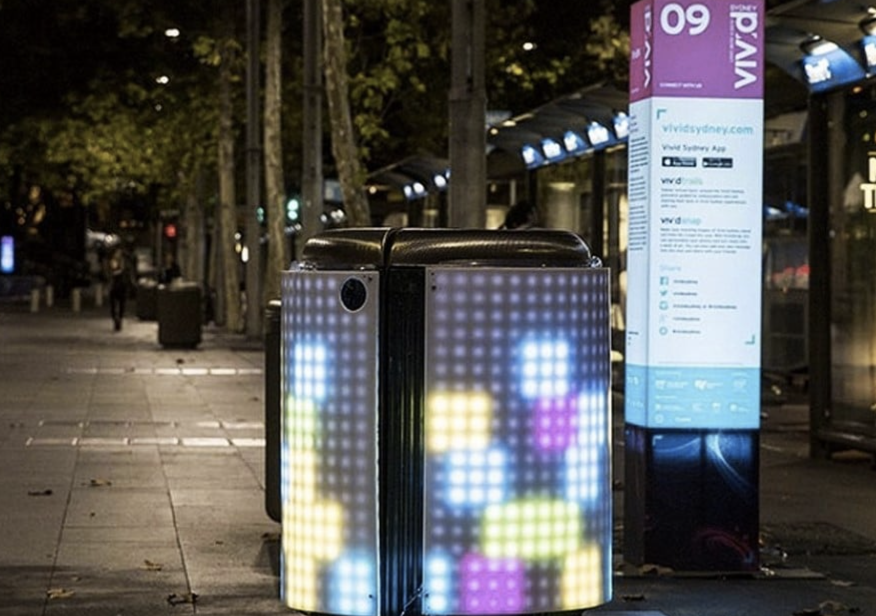 Tetrabin installed at Vivid Sydney 2021