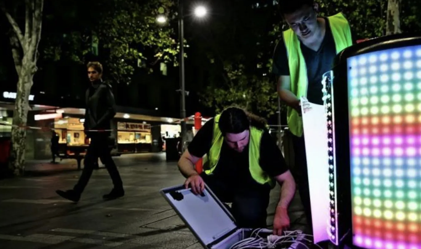 Tetrabin installed at Vivid Sydney 2021